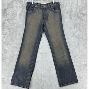 Vintage BC Ethic Jeans Mens 36X33 Wide Leg Dark Wash 90s Deadstock Loose Fit New